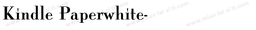 Kindle Paperwhite字体转换